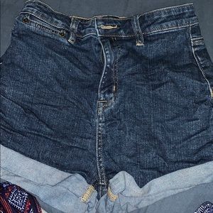 BDG high rise jean shorts